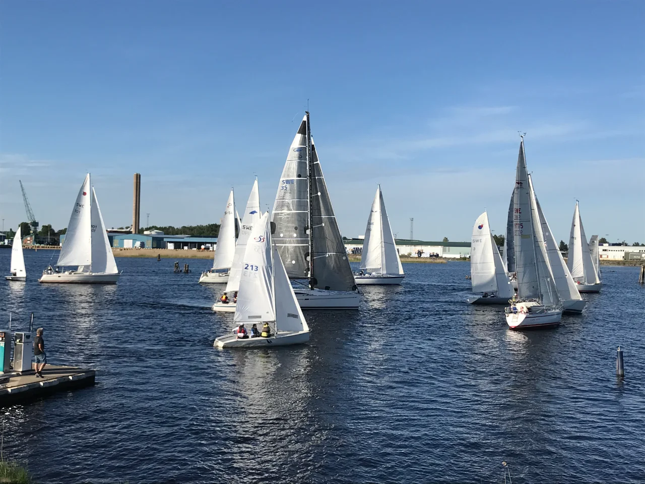 Sailing at Karlstad Segelsällskap